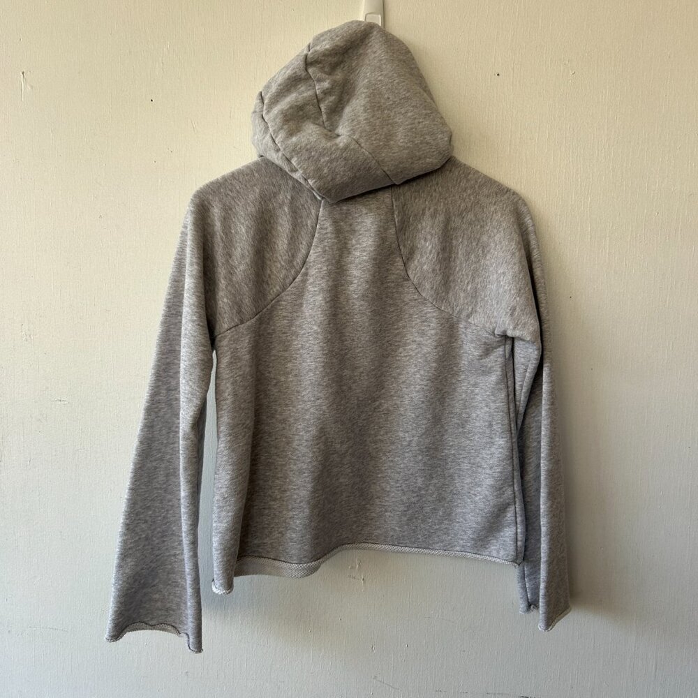 Athleta Boxy Hoodie Womens XS Gray Oversized Sweatshirt Pocket Athletic - Picture 6 of 6